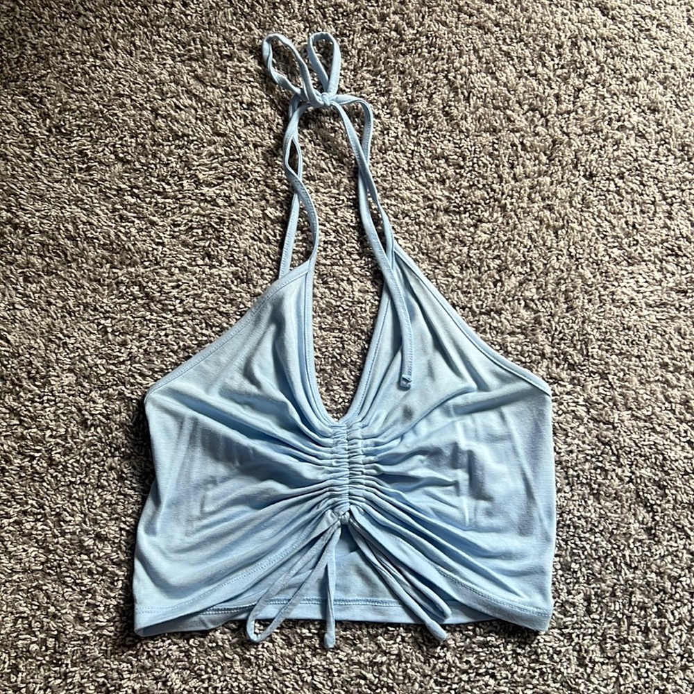 PacSun scrunch halter tank top